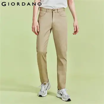 

Giordano Men Pants Cotton Twill Mid Low Rise Pants Classic 5 Pocket Zip Fly Regular Fit Calca Masculina 01110066