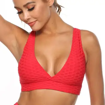 CHRLEISURE Deep V-neck Push Up Bra Women Fitness Clothing Backless Shoulder Top Female Breathable Seamless Underwear
CHRLEISURE Deep V-neck Push Up Bra Women Fitness Clothing Backless Shoulder Top Female Breathable Seamless Underwear