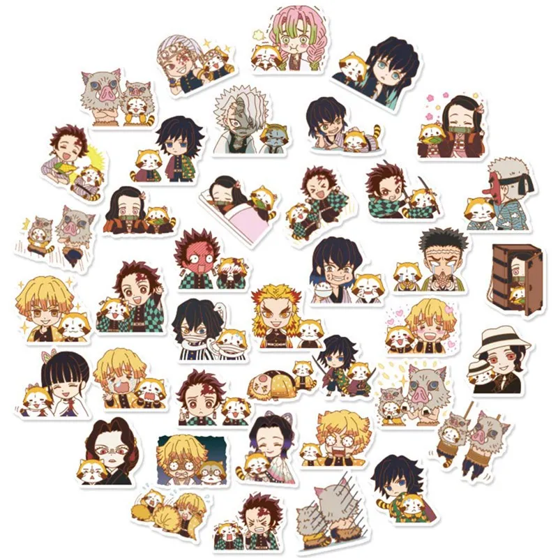 40Pcs/pack Anime Demon Slayer Waterproof PVC Stickers For Laptops Suitcase Fridge Guitar Phone Graffiti Stickers Decoration
40Pcs/pack Anime Demon Slayer Waterproof PVC Stickers For Laptops Suitcase Fridge Guitar Phone Graffiti Stickers Decoration