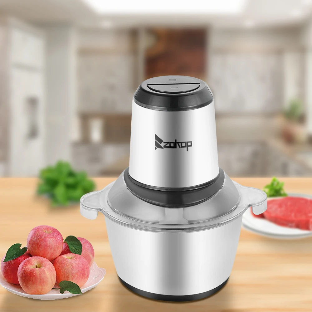 One-Button Meat Grinder Machine Electric Mixer 2L Household 304 Stainless Steel Cup US Standard ALW-FC38SS Two Files 110V 300W
One-Button Meat Grinder Machine Electric Mixer 2L Household 304 Stainless Steel Cup US Standard ALW-FC38SS Two Files 110V 300W