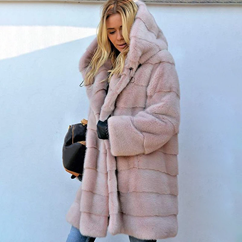 2020 Long Solid Color Loose Plush Hooded Coat Winter Environmentally Friendly Faux Fur Cold Winter Warm Oversized Elegant Coat
2020 Long Solid Color Loose Plush Hooded Coat Winter Environmentally Friendly Faux Fur Cold Winter Warm Oversized Elegant Coat