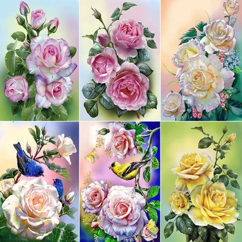 5D Diamond Painting Flower Pattern Full Circle Diamond Embroidery Mosaic Inlay DIY Cross Stitch Kit Home Decoration Crafts Gift 
5D Diamond Painting Flower Pattern Full Circle Diamond Embroidery Mosaic Inlay DIY Cross Stitch Kit Home Decoration Crafts Gift