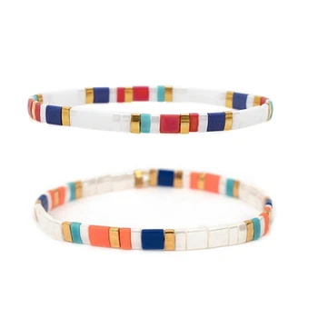 2x Bohemia Bracelet Colorful Bracelets Insta Fashion Women Summer Jewelry Beach Janpan Miyuki Tila Beads B & A 
2x Bohemia Bracelet Colorful Bracelets Insta Fashion Women Summer Jewelry Beach Janpan Miyuki Tila Beads B & A