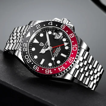 PAGANI DESIGN Luxury GMT Business Men Automatic Brand Mechanical Watches Classic Fashion Stainless Steel Waterproof Mens Watch
PAGANI DESIGN Luxury GMT Business Men Automatic Brand Mechanical Watches Classic Fashion Stainless Steel Waterproof Mens Watch