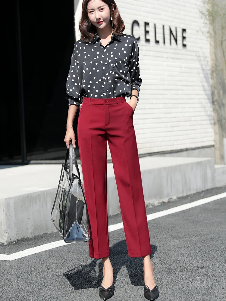 women high waist Straight pants women Suit pants women pants Office lady Career pants cargo pants women casual trousers women
women high waist Straight pants women Suit pants women pants Office lady Career pants cargo pants women casual trousers women