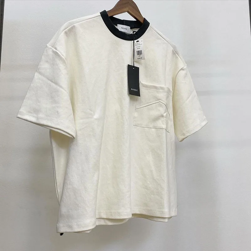 2020ss RHUDE футболки для женщин и мужчин 1:1 высокое качество Хип Хоп Летний стиль