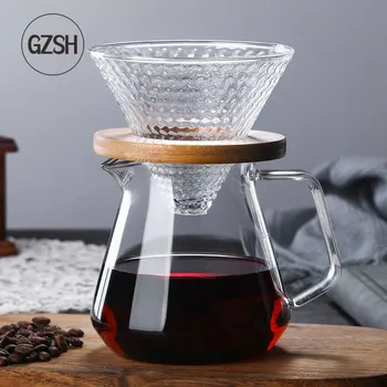 Wooden Coffee Maker Style V60 Glass 700ML/500ML Coffee Dripper and Pot Set for Coffee Filter Reusable Coffee Filters
Wooden Coffee Maker Style V60 Glass 700ML/500ML Coffee Dripper and Pot Set for Coffee Filter Reusable Coffee Filters