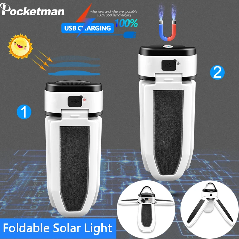 Multifunctional Trefoil 60 LED Light 5 Modes Solar Light Outdoor Camping Lamp Emergency Solar Bulb Light Outdoor Indoor Lighting
Multifunctional Trefoil 60 LED Light 5 Modes Solar Light Outdoor Camping Lamp Emergency Solar Bulb Light Outdoor Indoor Lighting