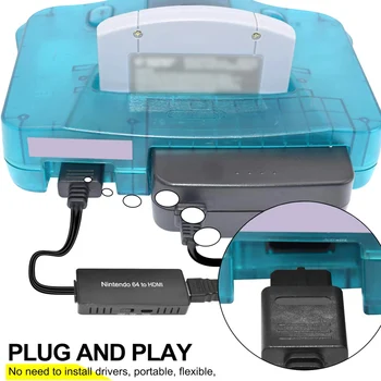 Portable Plug And Play Splitter Signal Multimedia Gaming Video Audio N64 To HDMI Converter Cable TV Drive Free HD Link Accessory
Portable Plug And Play Splitter Signal Multimedia Gaming Video Audio N64 To HDMI Converter Cable TV Drive Free HD Link Accessory