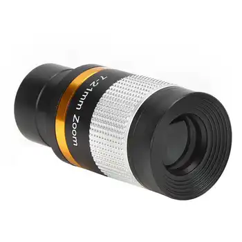 Aluminum Alloy Astronomical Telescope 7-21mm Continuous Zoom Eyepiece for 1.25inch Astronomical Telescope
Aluminum Alloy Astronomical Telescope 7-21mm Continuous Zoom Eyepiece for 1.25inch Astronomical Telescope