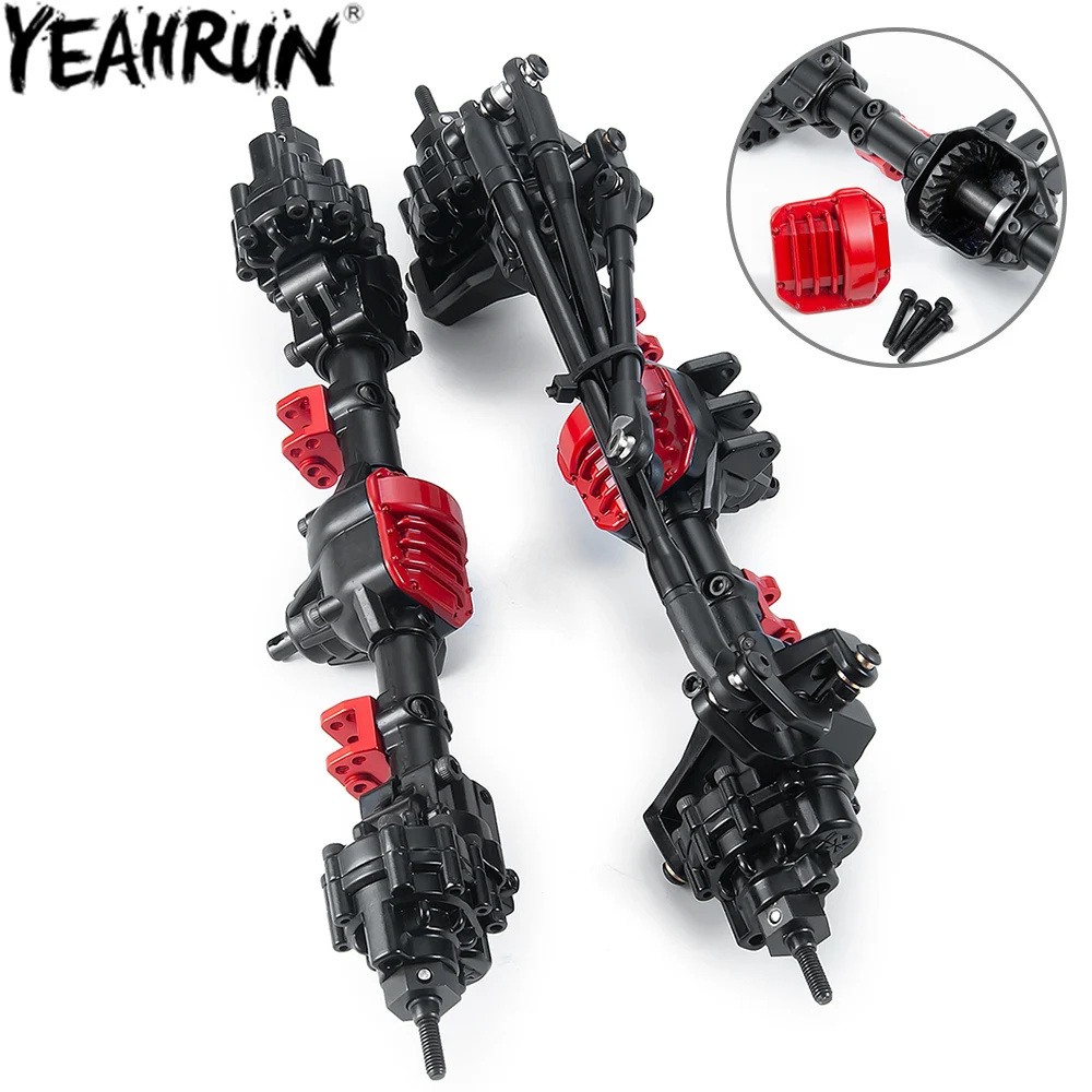 YEAHRUN металлическая передняя и задняя ось для 1/10 Axial SCX10 II 90046 90047 90059 90060 RC гусеничная машина, мост, обновленные детали
YEAHRUN металлическая передняя и задняя ось для 1/10 Axial SCX10 II 90046 90047 90059 90060 RC гусеничная машина, мост, обновленные детали