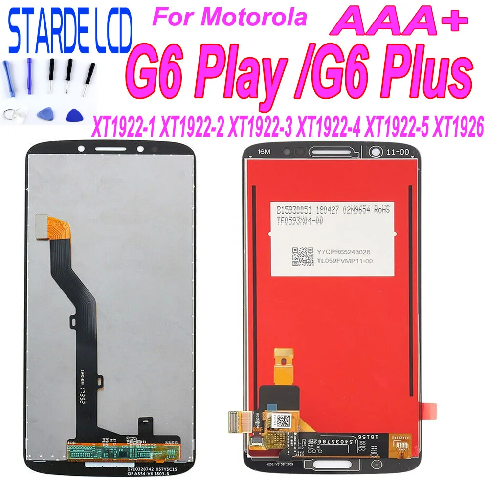 For Motorola Moto G6 Play XT1922 LCD XT1922-1 XT1922-2 XT1922-3 XT1922-4 XT1922-5 Display For Moto G6 Plus XT1926 LCDs Screen
For Motorola Moto G6 Play XT1922 LCD XT1922-1 XT1922-2 XT1922-3 XT1922-4 XT1922-5 Display For Moto G6 Plus XT1926 LCDs Screen