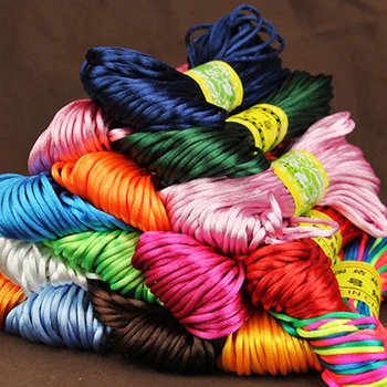 Roll Nylon Cord Thread Soft Satin Chinese Knot Macrame Cord Bracelet Braided String DIY Tassels Beading String Thread
Roll Nylon Cord Thread Soft Satin Chinese Knot Macrame Cord Bracelet Braided String DIY Tassels Beading String Thread