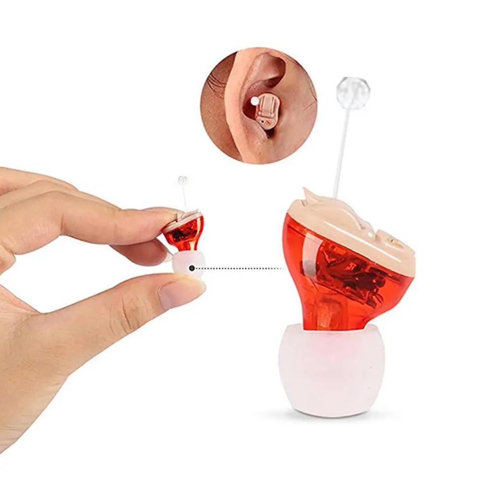 Invisible Adjustable Hearing Aid Sound Voice Amplifier Enhancer Small Size Noise Reduction CIC Mini In-Ear Tools
Invisible Adjustable Hearing Aid Sound Voice Amplifier Enhancer Small Size Noise Reduction CIC Mini In-Ear Tools