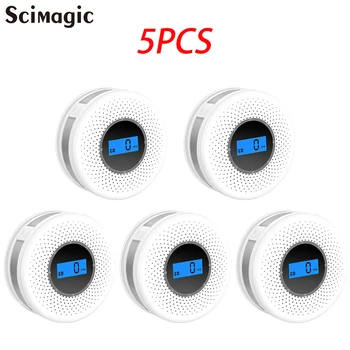 5p CO Gas Sensor Detector Carbon Monoxide and Smoke Alarm Detectors Combination Warning Poisoning Gas LCD Display High Sensitive
5p CO Gas Sensor Detector Carbon Monoxide and Smoke Alarm Detectors Combination Warning Poisoning Gas LCD Display High Sensitive