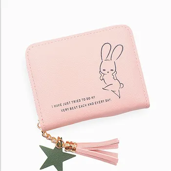 Women Wallet Rabbit Print Faux Leather Coin Card Package Zipper Letter Wallets Tassel Pouch Clutch Lady Purses PU
Women Wallet Rabbit Print Faux Leather Coin Card Package Zipper Letter Wallets Tassel Pouch Clutch Lady Purses PU