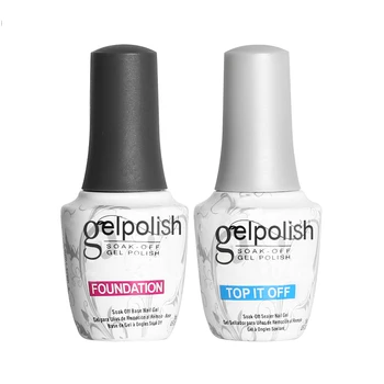 2 PCS/Set 15ML Manicure Base Coat Top Coat for Nails Art Soak Off Foundation Top It Off UV Gel Polish Prime Long Lasting Gellak
2 PCS/Set 15ML Manicure Base Coat Top Coat for Nails Art Soak Off Foundation Top It Off UV Gel Polish Prime Long Lasting Gellak