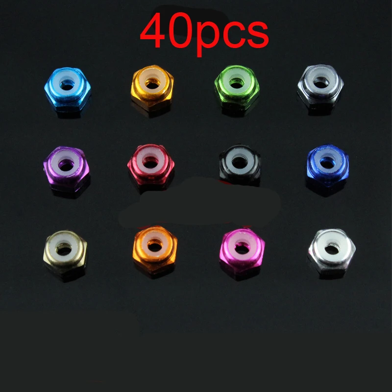 40PCS Aluminum Alloy M2 Nut Lock Nut Locknut Anti-loose Screws Screw Cap for RC Tamiya Mini 4WD Racing Car 19326 DIY Acc
40PCS Aluminum Alloy M2 Nut Lock Nut Locknut Anti-loose Screws Screw Cap for RC Tamiya Mini 4WD Racing Car 19326 DIY Acc