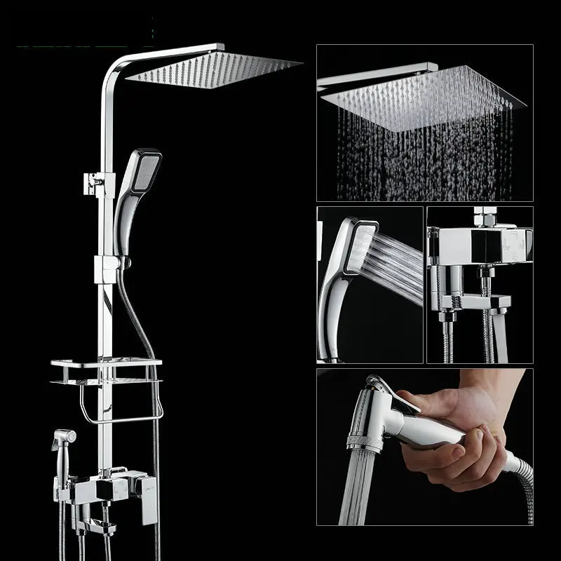Bathroom Thermostatic Mix Bath Shower Faucets Water Control Valve Wall Mounted Ceramic Two Handle Mixer Faucet Tap
Bathroom Thermostatic Mix Bath Shower Faucets Water Control Valve Wall Mounted Ceramic Two Handle Mixer Faucet Tap
