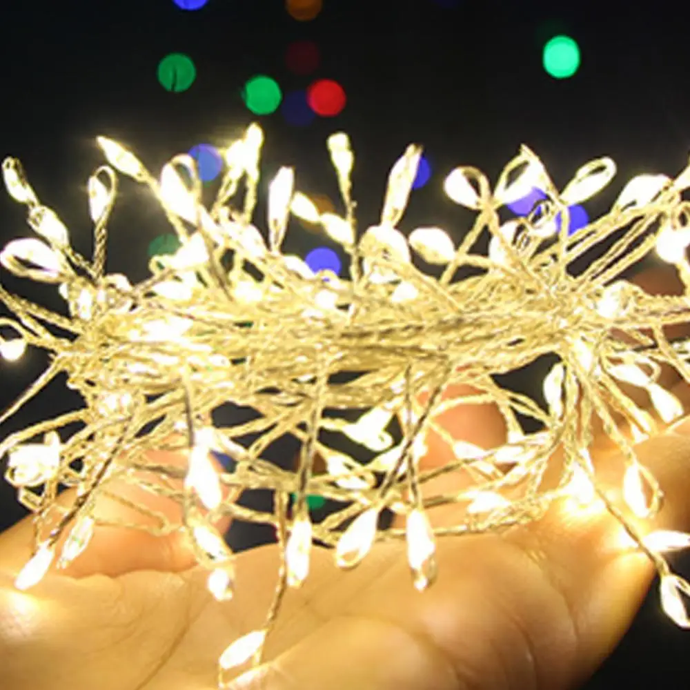 Copper Wire LED String Lights 2M/5M Firecracker Fairy Tale Garland Warm White Night Lights Christmas Window Valentine's Day Wedd
Copper Wire LED String Lights 2M/5M Firecracker Fairy Tale Garland Warm White Night Lights Christmas Window Valentine's Day Wedd