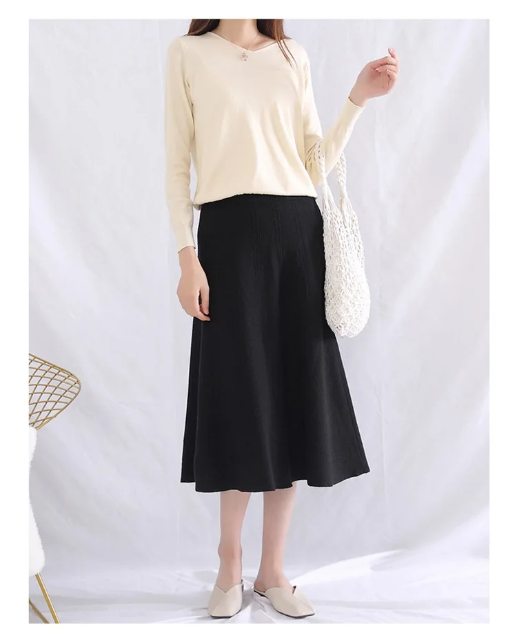 Spring and autumn 2020 new half wool knitted skirt casual fashion women a word color wool high-waisted skirt
Spring and autumn 2020 new half wool knitted skirt casual fashion women a word color wool high-waisted skirt