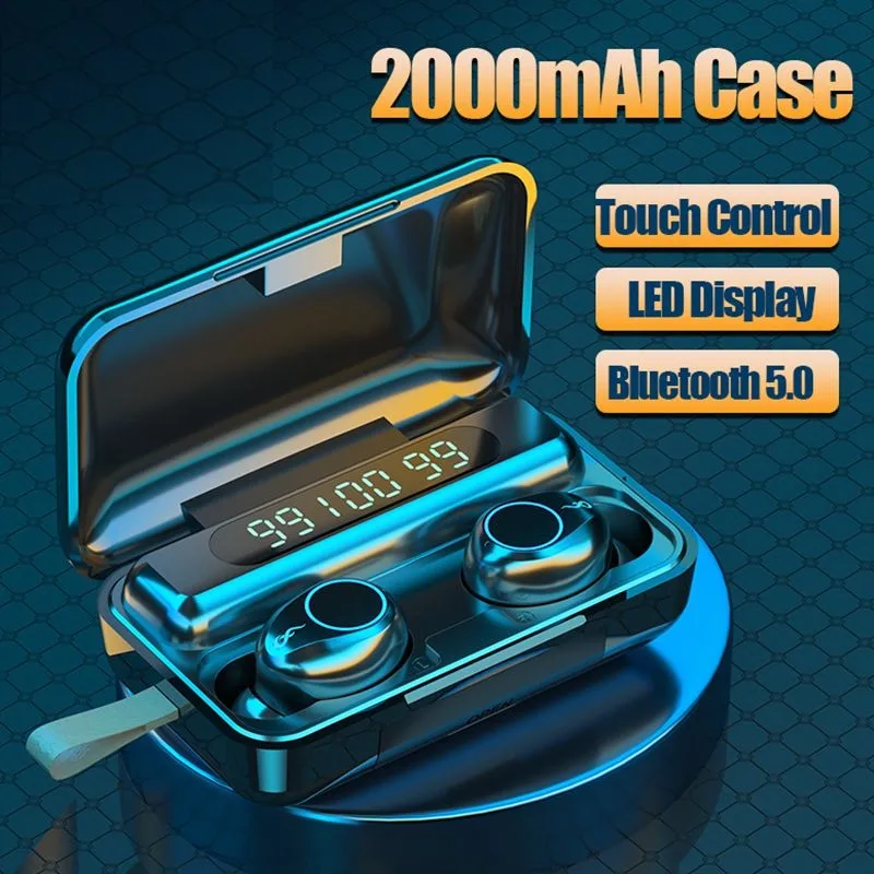 TWS Wireless Bluetooth 5.0 Earphone with 2000mAh Charging Box Stereo Waterproof Wireless Headphones Touch Mini Earbuds Headset
TWS Wireless Bluetooth 5.0 Earphone with 2000mAh Charging Box Stereo Waterproof Wireless Headphones Touch Mini Earbuds Headset