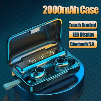 TWS Wireless Bluetooth 5.0 Earphone with 2000mAh Charging Box Stereo Waterproof Wireless Headphones Touch Mini Earbuds Headset
TWS Wireless Bluetooth 5.0 Earphone with 2000mAh Charging Box Stereo Waterproof Wireless Headphones Touch Mini Earbuds Headset