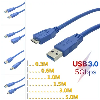 USB Cable Fast Speed USB 3.0 Type A to Mini / Micro Female Data Sync Cable Extension Code for External Hard Drive Disk Printer
USB Cable Fast Speed USB 3.0 Type A to Mini / Micro Female Data Sync Cable Extension Code for External Hard Drive Disk Printer
