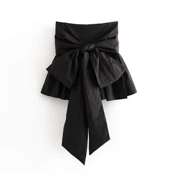 New 2020 Euro Women big bow decoration black A Line Mini skirt faldas mujer ladies retro back zipper leisure skirts QUN579
New 2020 Euro Women big bow decoration black A Line Mini skirt faldas mujer ladies retro back zipper leisure skirts QUN579