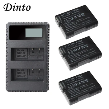 Dinto EN-EN14 EN EL14 ENEL14 Rechargeable Camera Battery + USB charger for Nikon D5300 D5200 D5100 D3100 D3200 P7000 P7100
Dinto EN-EN14 EN EL14 ENEL14 Rechargeable Camera Battery + USB charger for Nikon D5300 D5200 D5100 D3100 D3200 P7000 P7100