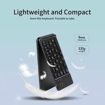 Portable Folding Bluetooth Keyboard BT Wireless Foldable Keypad For Android IOS Windows Tablet Smart Phone PC Ergonomic Design
Portable Folding Bluetooth Keyboard BT Wireless Foldable Keypad For Android IOS Windows Tablet Smart Phone PC Ergonomic Design