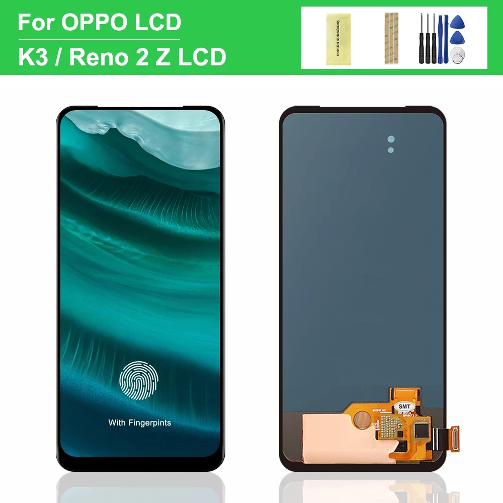 

ORG LCD For OPPO Reno2 Z F/ Reno K3 / Reno 2Z 2F /Realme X LCD Display Touch Screen Digitizer Assembly Replacement Panel Glass