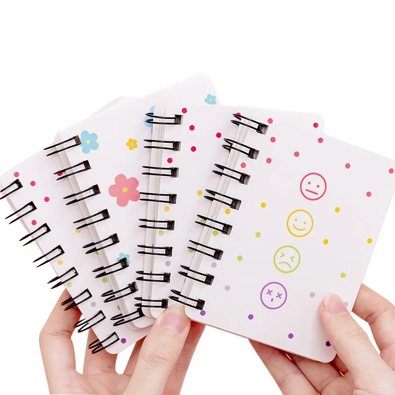 Mini portable Coil note book Loose-leaf Notepad smile expression print memo pad spiral notebook
Mini portable Coil note book Loose-leaf Notepad smile expression print memo pad spiral notebook