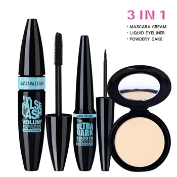 3pcs Eyes Makeup Set Eyebrow Lengthening Curling Mascara Long Lasting Waterproof Eyeliner Pressed powder Best Gift For Girl
3pcs Eyes Makeup Set Eyebrow Lengthening Curling Mascara Long Lasting Waterproof Eyeliner Pressed powder Best Gift For Girl