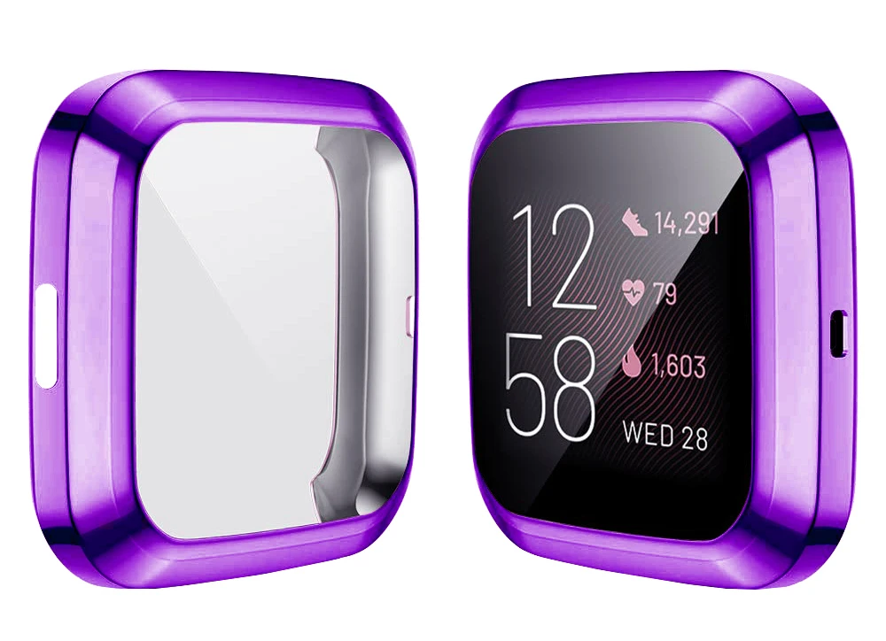 Screen Protector Case for Fitbit Versa1 Versa 2 versa lite All-Around Ultra Slim Soft TPU Watch Cover Protective Bumper Shell Screen Protector Case for Fitbit Versa1 Versa 2 versa lite All-Around Ultra Slim Soft TPU Watch Cover Protective Bumper Shell