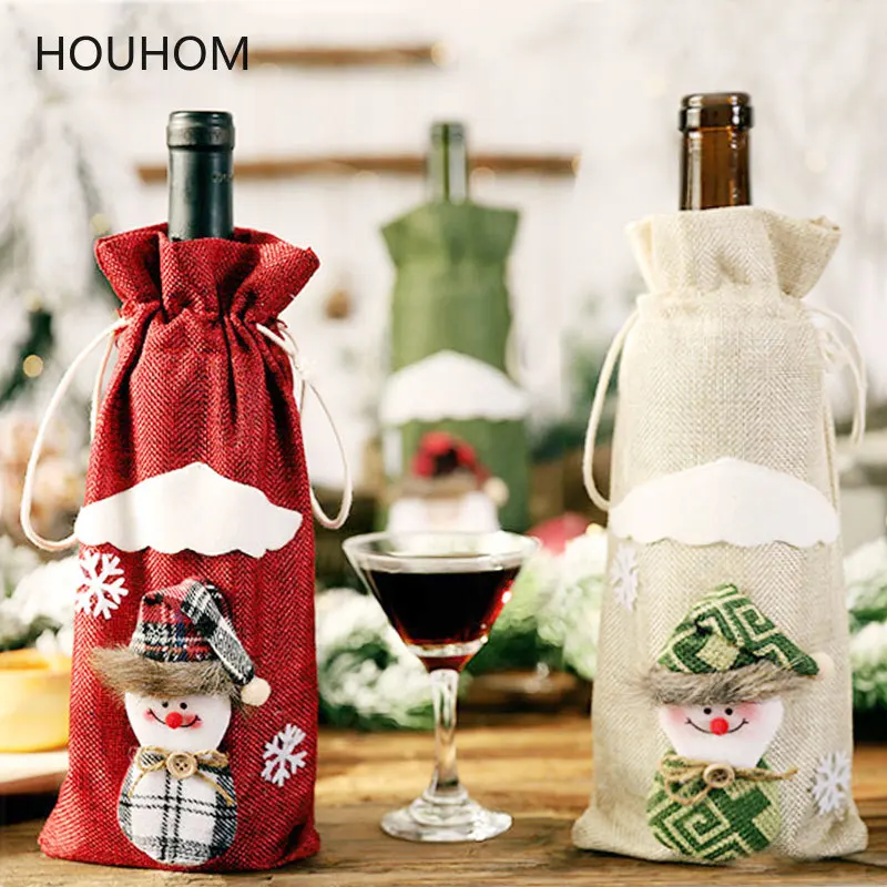 Christmas Gift Wine Bottle Dust Cover Bag Santa Claus Snowman Tableware Christmas Decoration for Home Table New Year 2020 Decor
Christmas Gift Wine Bottle Dust Cover Bag Santa Claus Snowman Tableware Christmas Decoration for Home Table New Year 2020 Decor