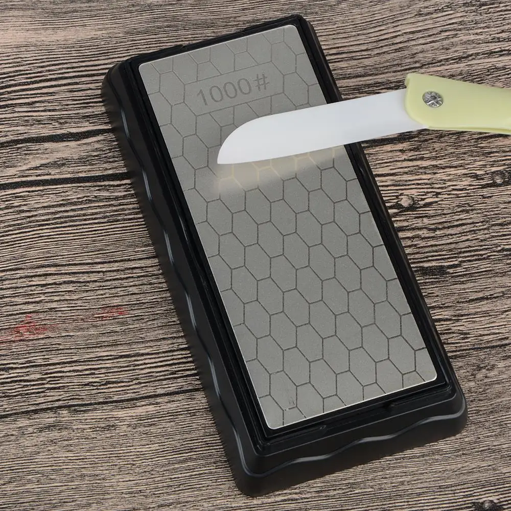 Double Sided Sharpener Diamond Whetstone Knife Sharpener Sharpening Stone for Kitchen Blade
Double Sided Sharpener Diamond Whetstone Knife Sharpener Sharpening Stone for Kitchen Blade