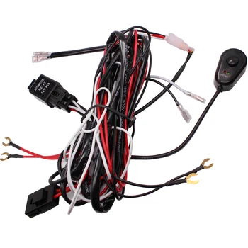 YUNPICAR LED Light Bar Wiring Harness Off Road Power 12V 40A Relay ON-Off Waterproof Switch and 30A Inline Fuse forLED Lamp Fog
YUNPICAR LED Light Bar Wiring Harness Off Road Power 12V 40A Relay ON-Off Waterproof Switch and 30A Inline Fuse forLED Lamp Fog