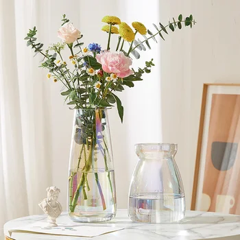 LIVING ROOM DECORATION TRANSPARENT GLASS HYDROPONIC VASE HOME DECORATION ACCESSORIES MODERN NORDIC TABLETOP VASES FOR FLOWERS
LIVING ROOM DECORATION TRANSPARENT GLASS HYDROPONIC VASE HOME DECORATION ACCESSORIES MODERN NORDIC TABLETOP VASES FOR FLOWERS