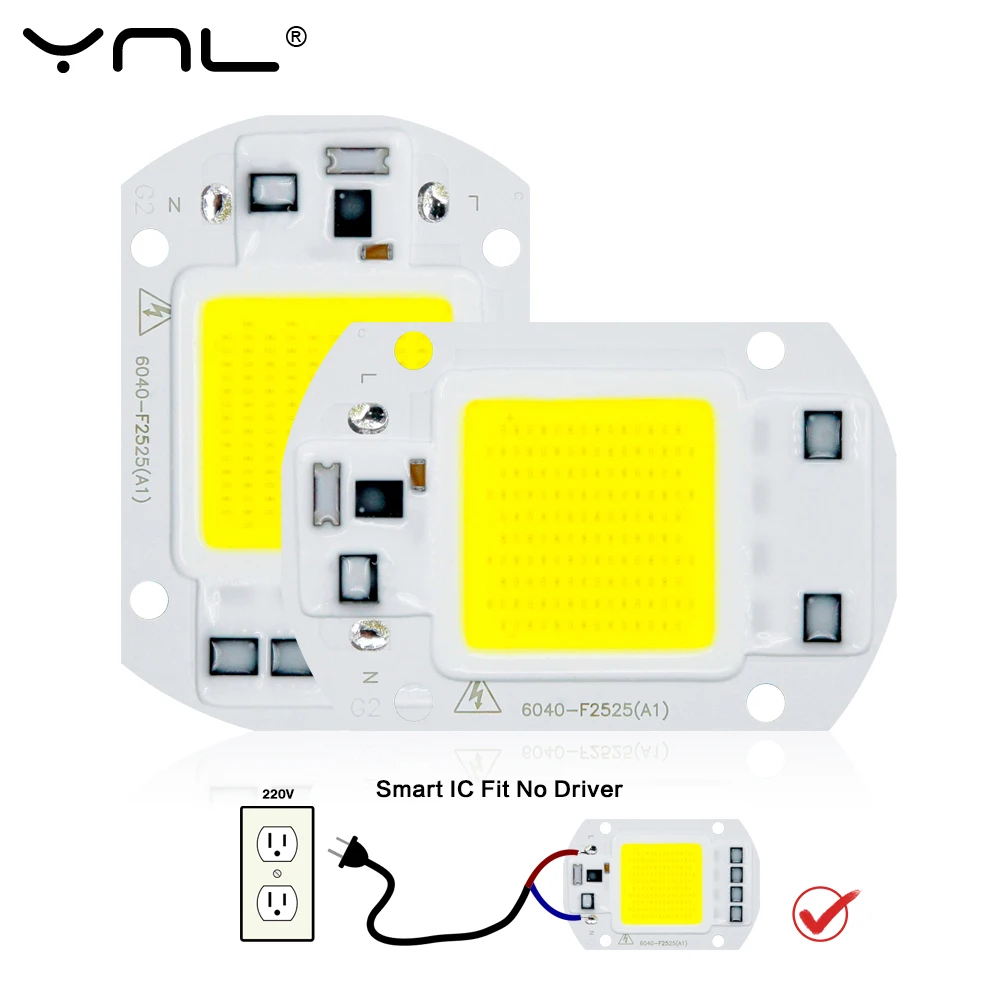 LED Lamp COB Chip Smart IC No Need Driver 220V Lampada LED Light Bulb Lamp 10W 20W 30W 50W LED Spotlight Floodlight DIY Lighting
LED Lamp COB Chip Smart IC No Need Driver 220V Lampada LED Light Bulb Lamp 10W 20W 30W 50W LED Spotlight Floodlight DIY Lighting