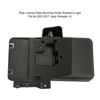 Car Rear License Plate Mounting Holder Bracket & Light for 2007-2017 J-eep W-rangler JK
Car Rear License Plate Mounting Holder Bracket & Light for 2007-2017 J-eep W-rangler JK