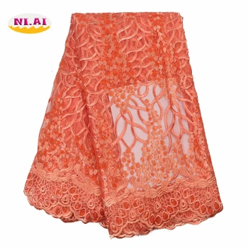NIAI Latest African Lace Fabric 2020 High Quality Lace Material French Nigerian Lace Fabrics With Sequins For Party Dress NI3266
NIAI Latest African Lace Fabric 2020 High Quality Lace Material French Nigerian Lace Fabrics With Sequins For Party Dress NI3266
