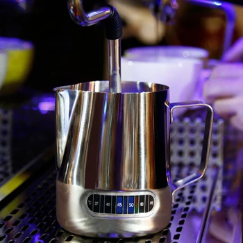 600ml Frothing Pitcher Stainless Steel Milk Steaming Coffee Creamer Pitcher Coffee Milk Foam Cup Maker Temperature Stick
600ml Frothing Pitcher Stainless Steel Milk Steaming Coffee Creamer Pitcher Coffee Milk Foam Cup Maker Temperature Stick