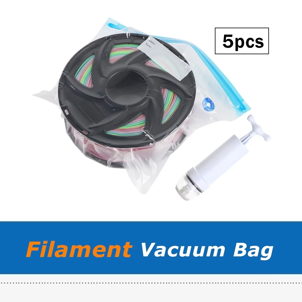 PLA/ABS/PVA Filament Vacuum Bag Filament Dryer To Avoid Consumable Moisture for 3D Printer Parts
PLA/ABS/PVA Filament Vacuum Bag Filament Dryer To Avoid Consumable Moisture for 3D Printer Parts