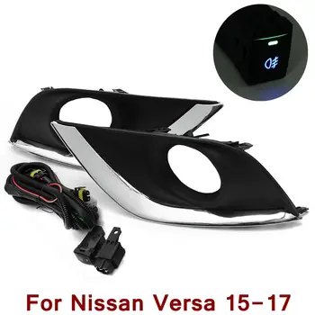 New 2pcs Sedan Fog Lights Bumper with Wiring Harness+Switch Kit for Nissan Versa 2015 2016 2017 Car Driving Fog Lamp w/H11 Bulb
New 2pcs Sedan Fog Lights Bumper with Wiring Harness+Switch Kit for Nissan Versa 2015 2016 2017 Car Driving Fog Lamp w/H11 Bulb