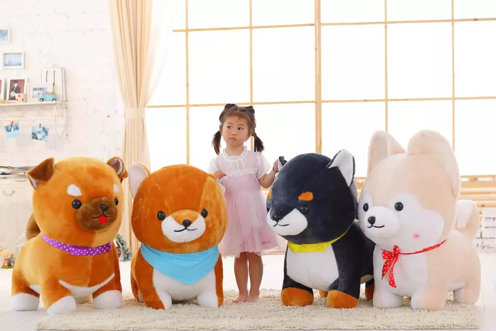 Bean Wood Three Brothers Shiba Inu Plush Toy Doll Cute Creative Simulation of Dogs Children
Bean Wood Three Brothers Shiba Inu Plush Toy Doll Cute Creative Simulation of Dogs Children