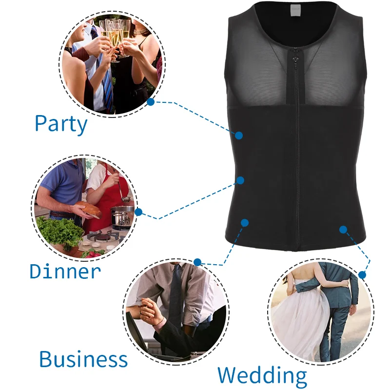 Mens Slimming Body Shaper Gynecomastia Compression Shirts Tummy Control Shapewear Waist Trainer Chest Abs Slim Vest Male Corset Mens Slimming Body Shaper Gynecomastia Compression Shirts Tummy Control Shapewear Waist Trainer Chest Abs Slim Vest Male Corset