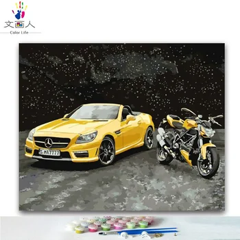 Diy coloring paints by numbers Yellow sports car motorcycle pictures paintings by number with colors kits for kids 40x50 frame
Diy coloring paints by numbers Yellow sports car motorcycle pictures paintings by number with colors kits for kids 40x50 frame
