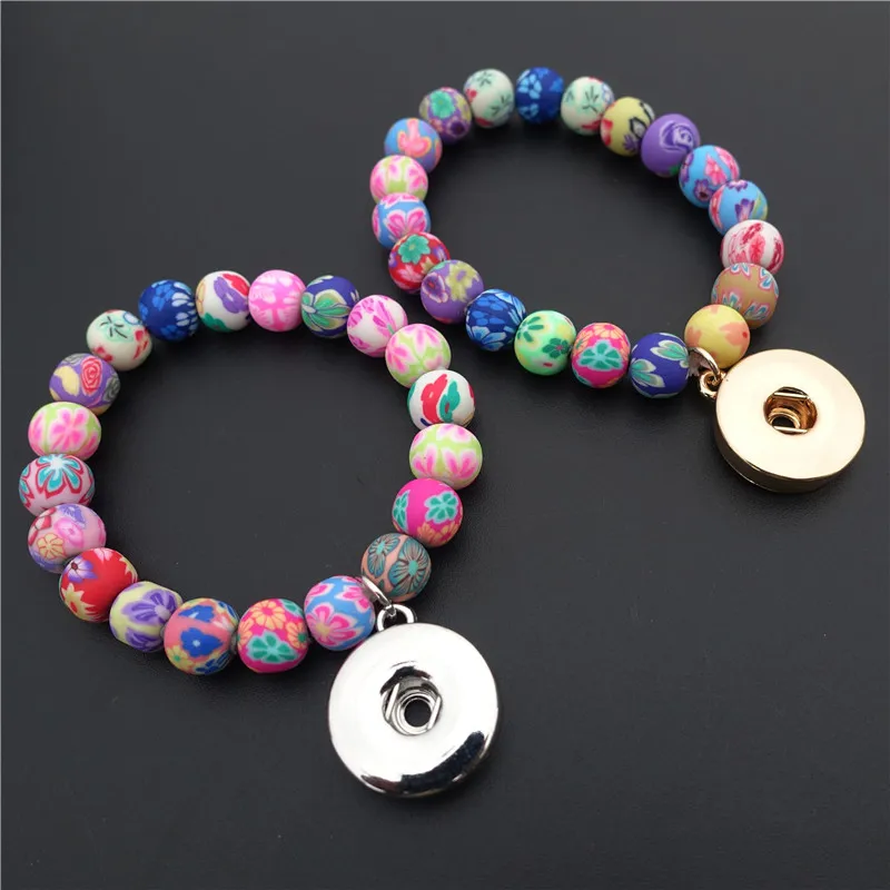 Children Girls Multicolor Clay Beads Fimo Metal 18mm Snap Buttons Bracelet Jewelry 15cm Length
Children Girls Multicolor Clay Beads Fimo Metal 18mm Snap Buttons Bracelet Jewelry 15cm Length