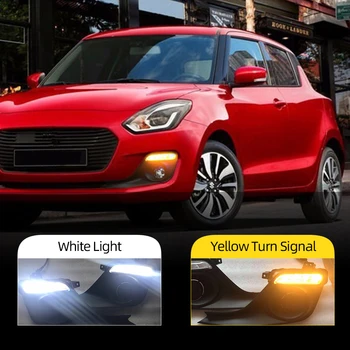 Car flashing 2PCS LED Car 12V LED DRL Daytime Running Light With Turn Signal Relay Waterproof For Suzuki Swift 2017 2018 2019
Car flashing 2PCS LED Car 12V LED DRL Daytime Running Light With Turn Signal Relay Waterproof For Suzuki Swift 2017 2018 2019